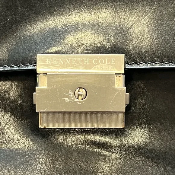 Kenneth Cole NY Black Leather Women’s Briefcase - Picture 3 of 7
